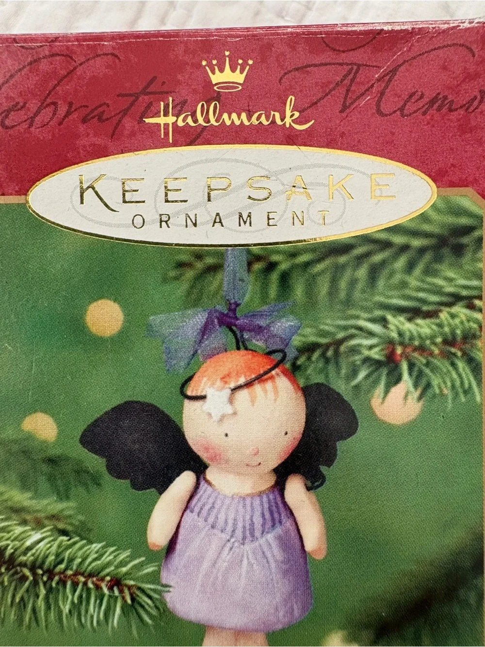 Hallmark 2001 One Little Angel Keepsake Ornament. Paper Composition/metal. Nice